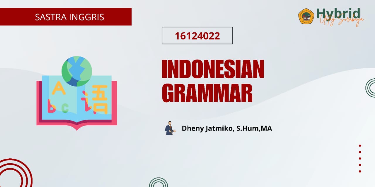 16124582 - INDONESIAN GRAMMAR - 20252